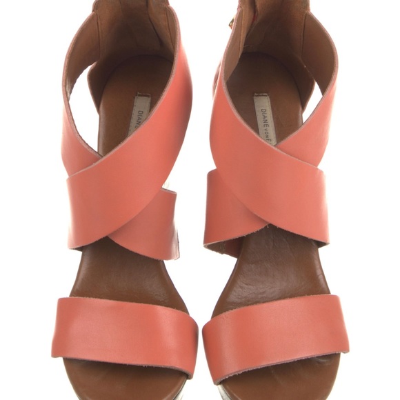 Diane von Furstenberg Leather Sandals size 6.5-7 - Picture 3 of 5